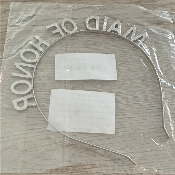 Silver Rhinestone Maid of Honor Headband - Picture 2 of 2